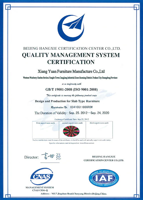 Quality Management System Certification